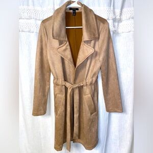 Tie Front Trench Coat